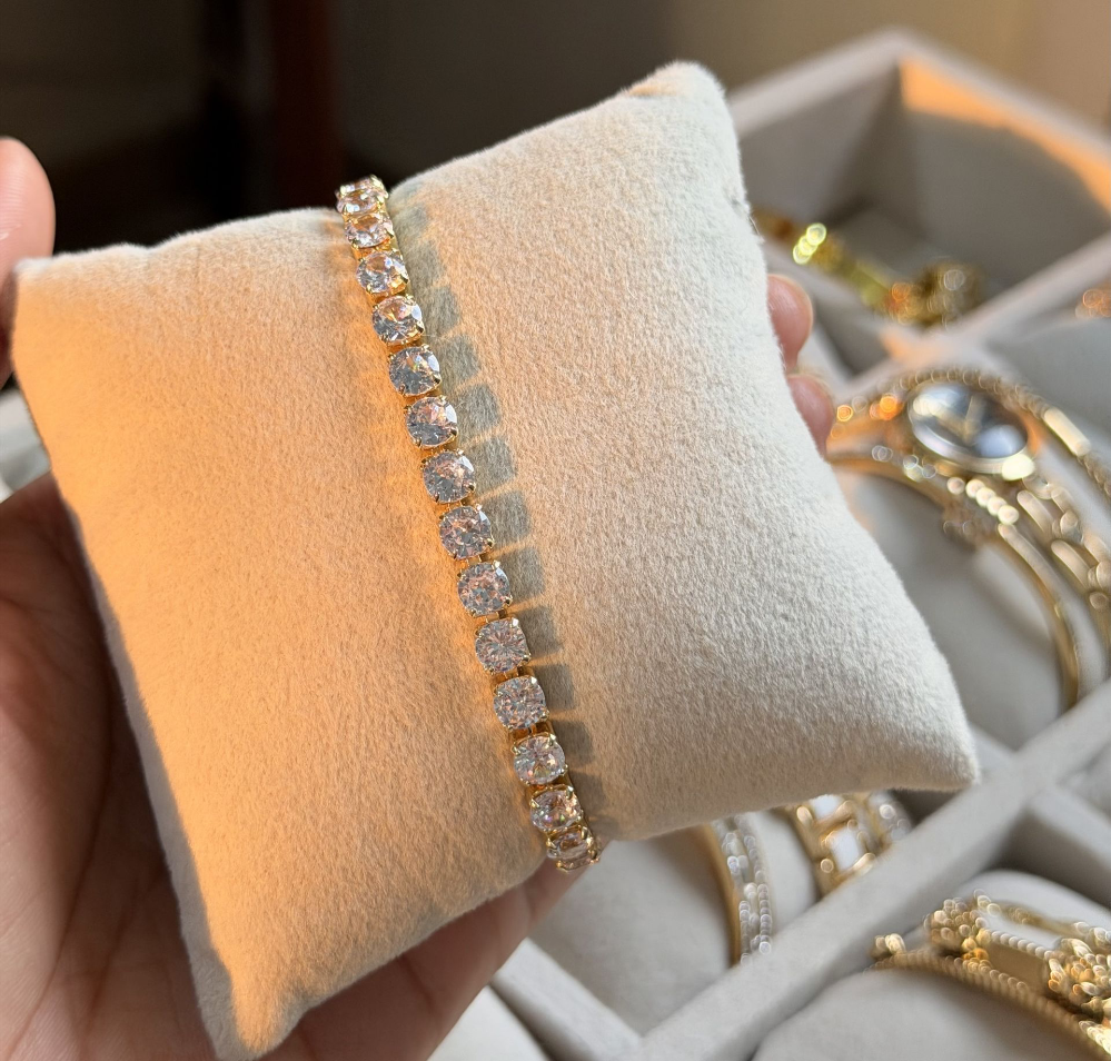 Round Cut Tennis Bracelet