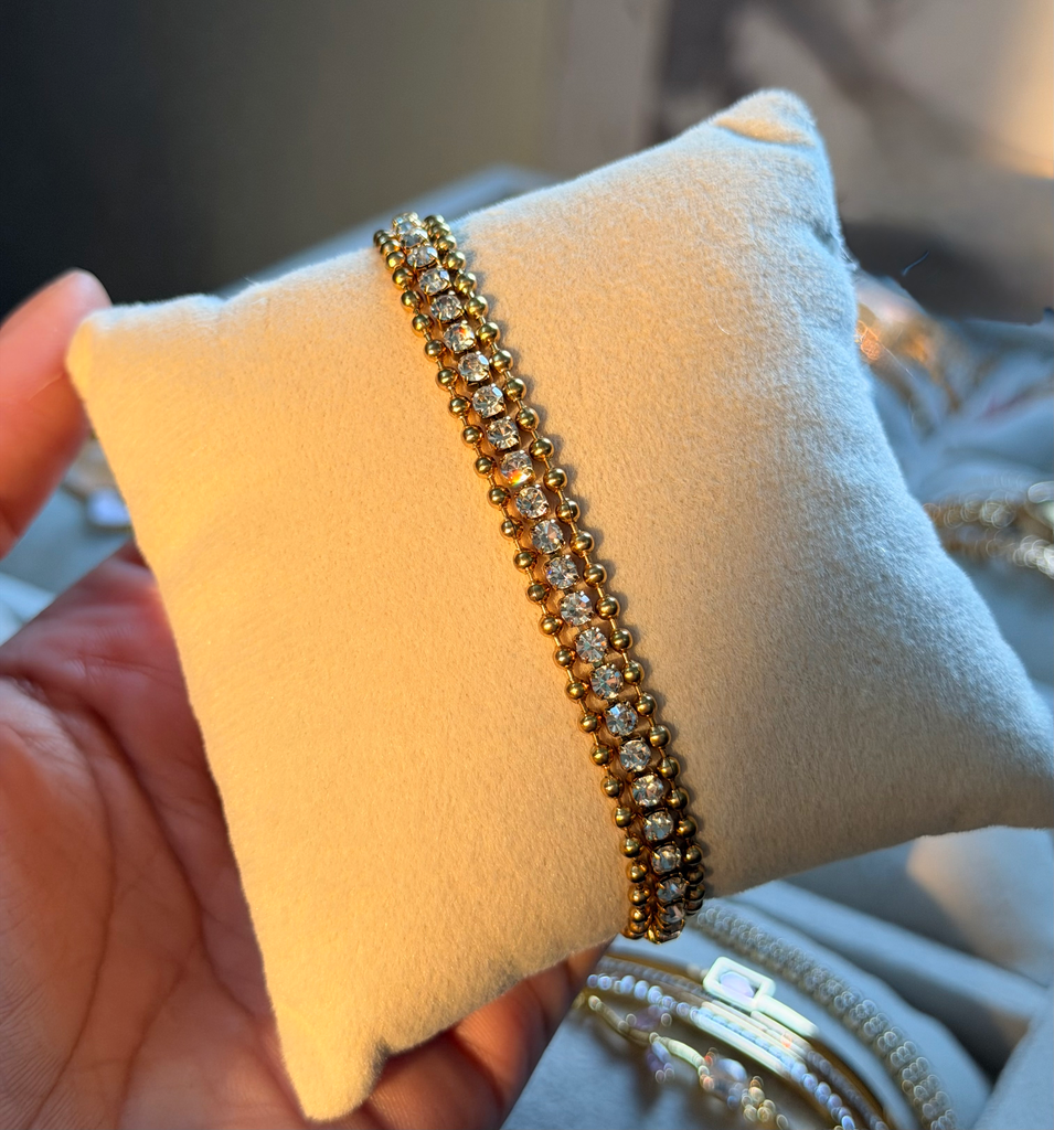 Gold Chain Tennis Bracelet