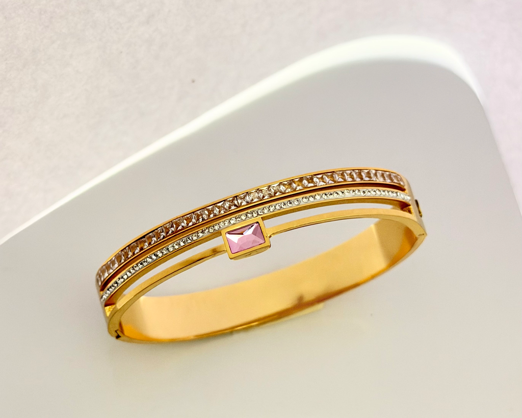 Bangle Bracelet - Pink