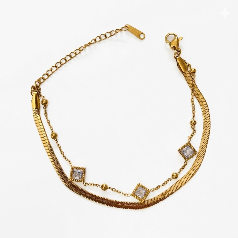 Laila Chain Bracelet Gold