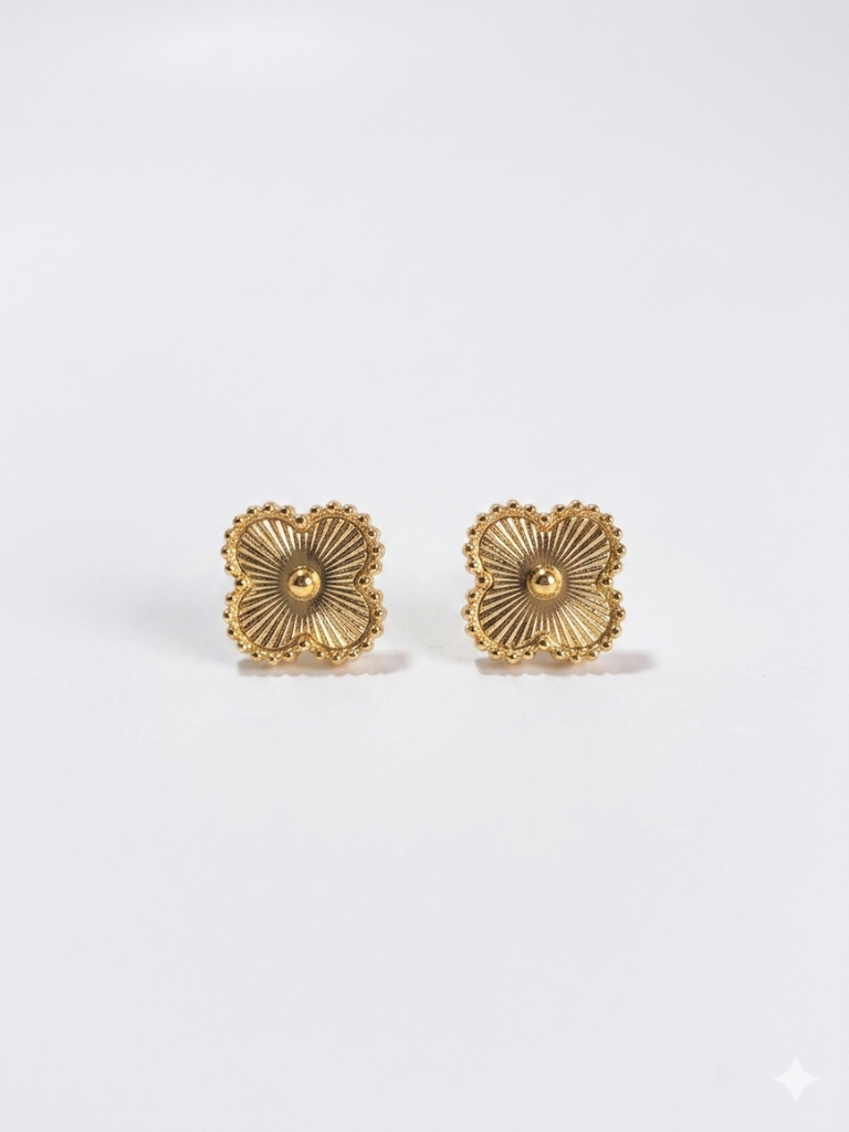 Sunray Clover Stud Earrings