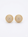 Pavé Dome Stud Earrings