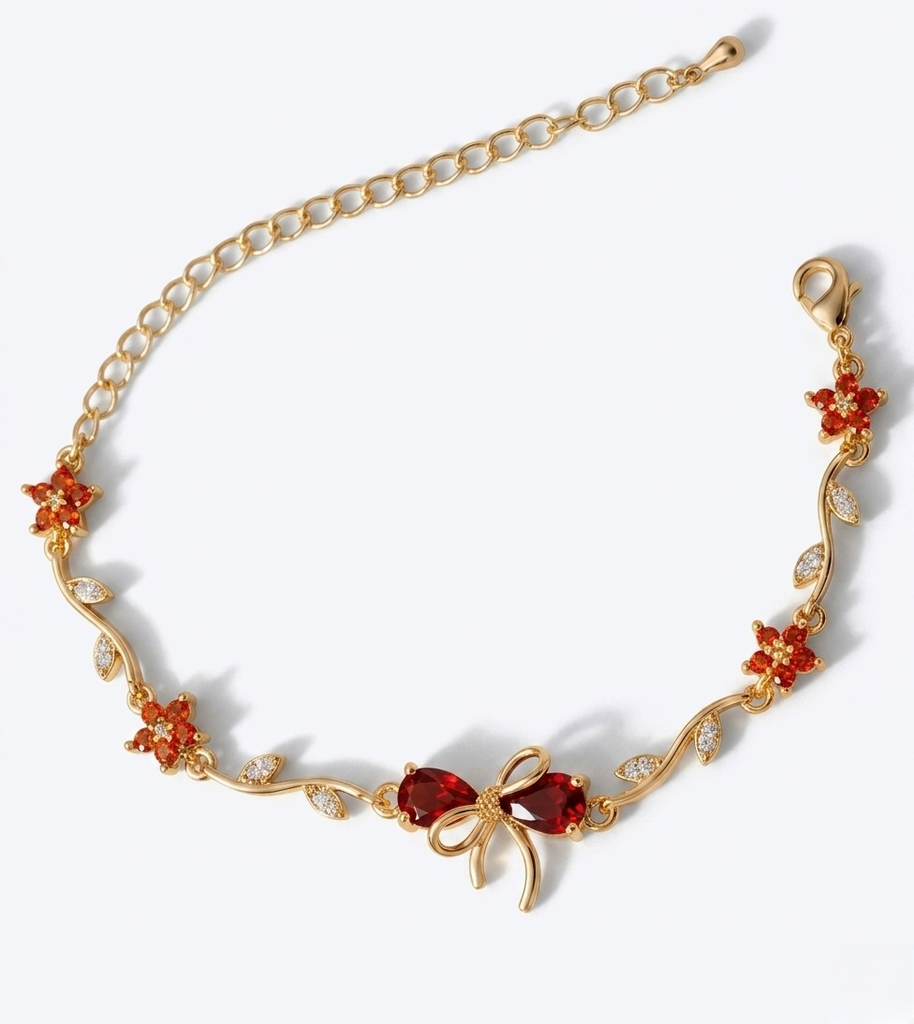 Bow Bracelet - Orange